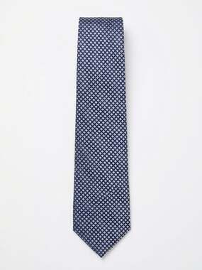 Hugo Boss 2.36" Slim Silk Geometric Tie Navy One Size